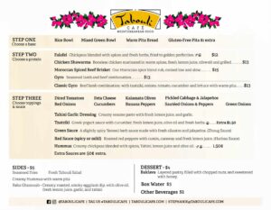food truck menus